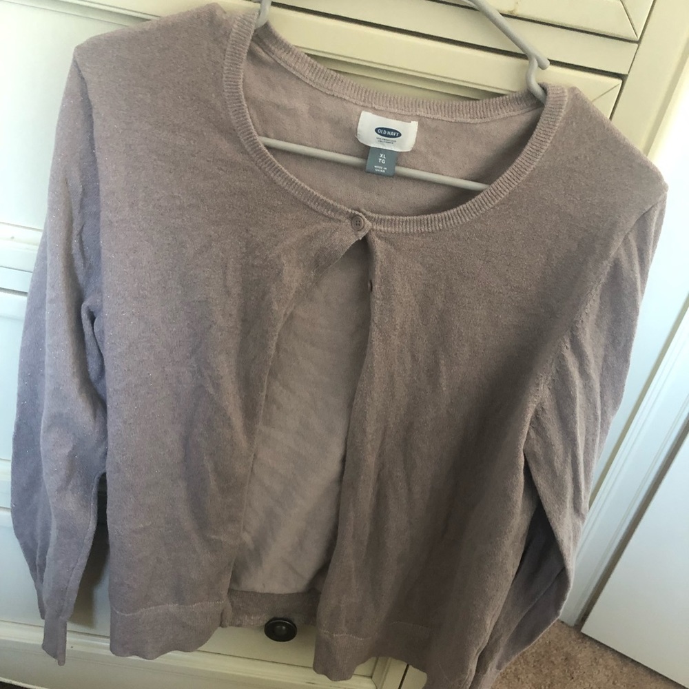 light brown cardigan